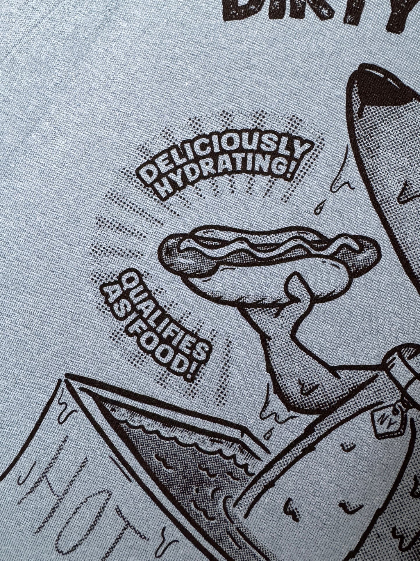 Dirty Water Dogs NYC Hot dog Shirt (Hand Drawn // Hand Printed)