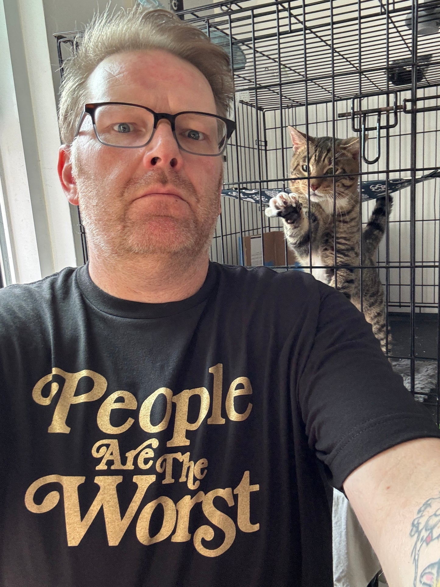 People Are The Worst t-shirt (hand printed // original design)