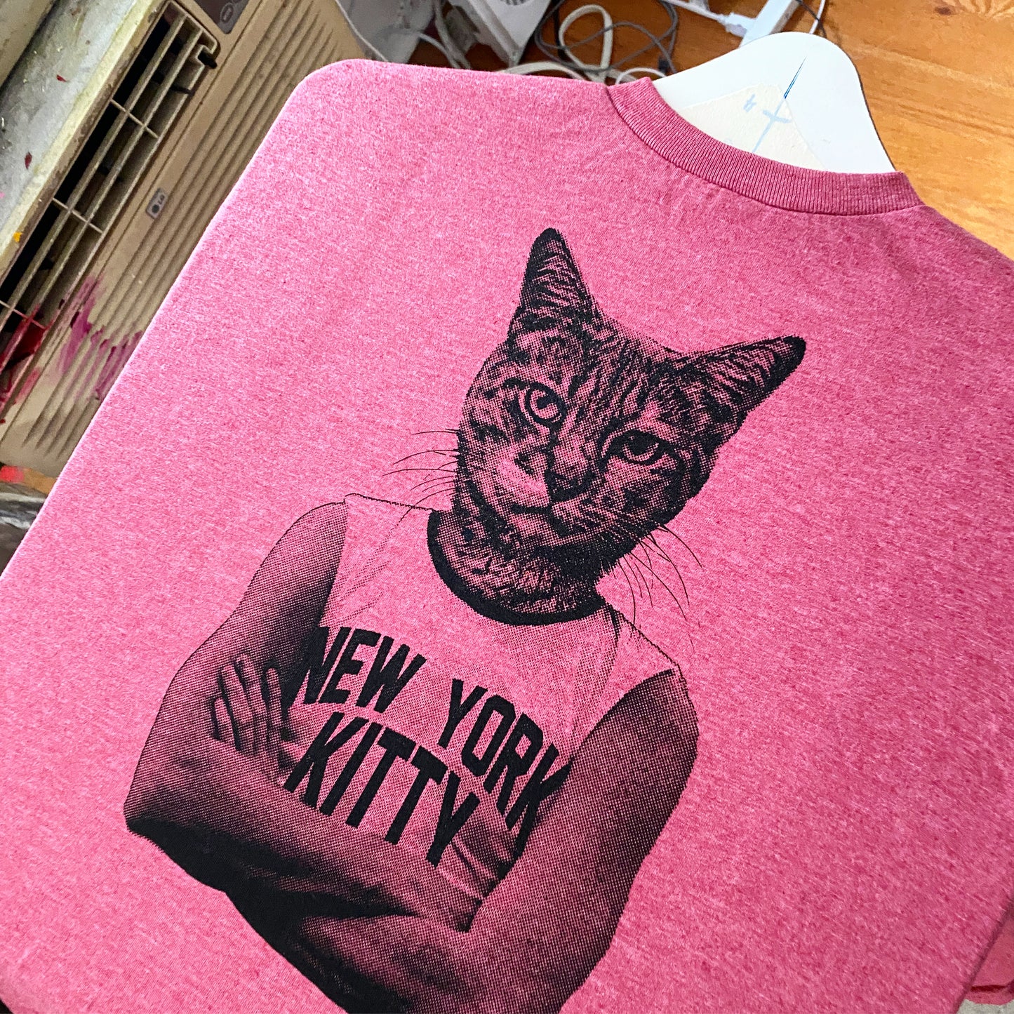 New York Kitty (original hand printed design // light and dark versions)