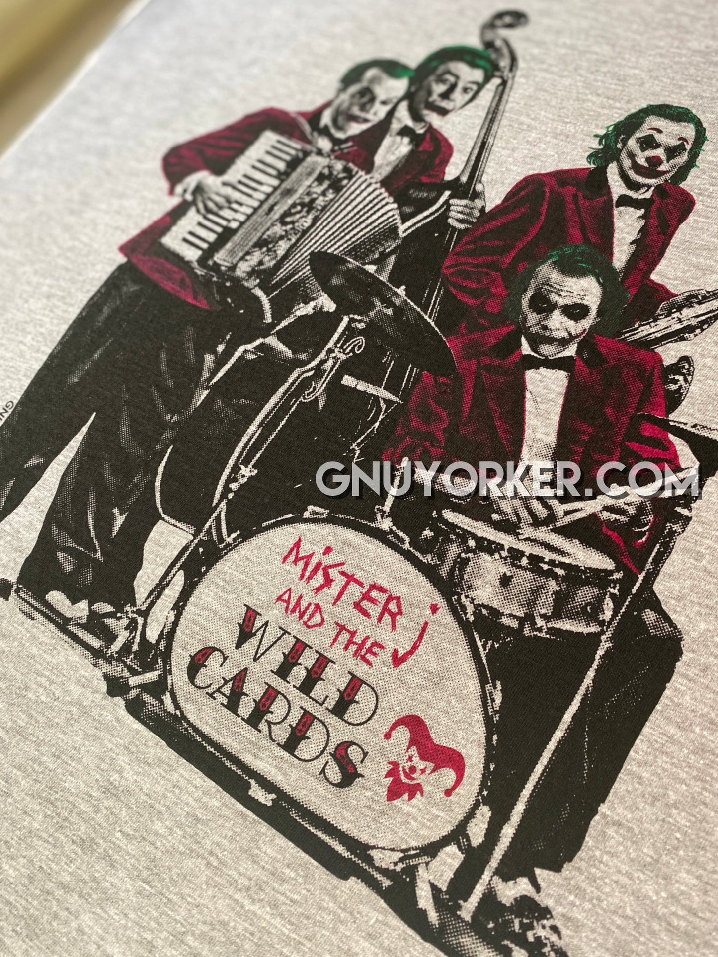 Joker Band Shirt (Joaquin Phoenix, Cesar Romero, Jack Nicholson, Heath Ledger - Mister J and the Wild Cards)
