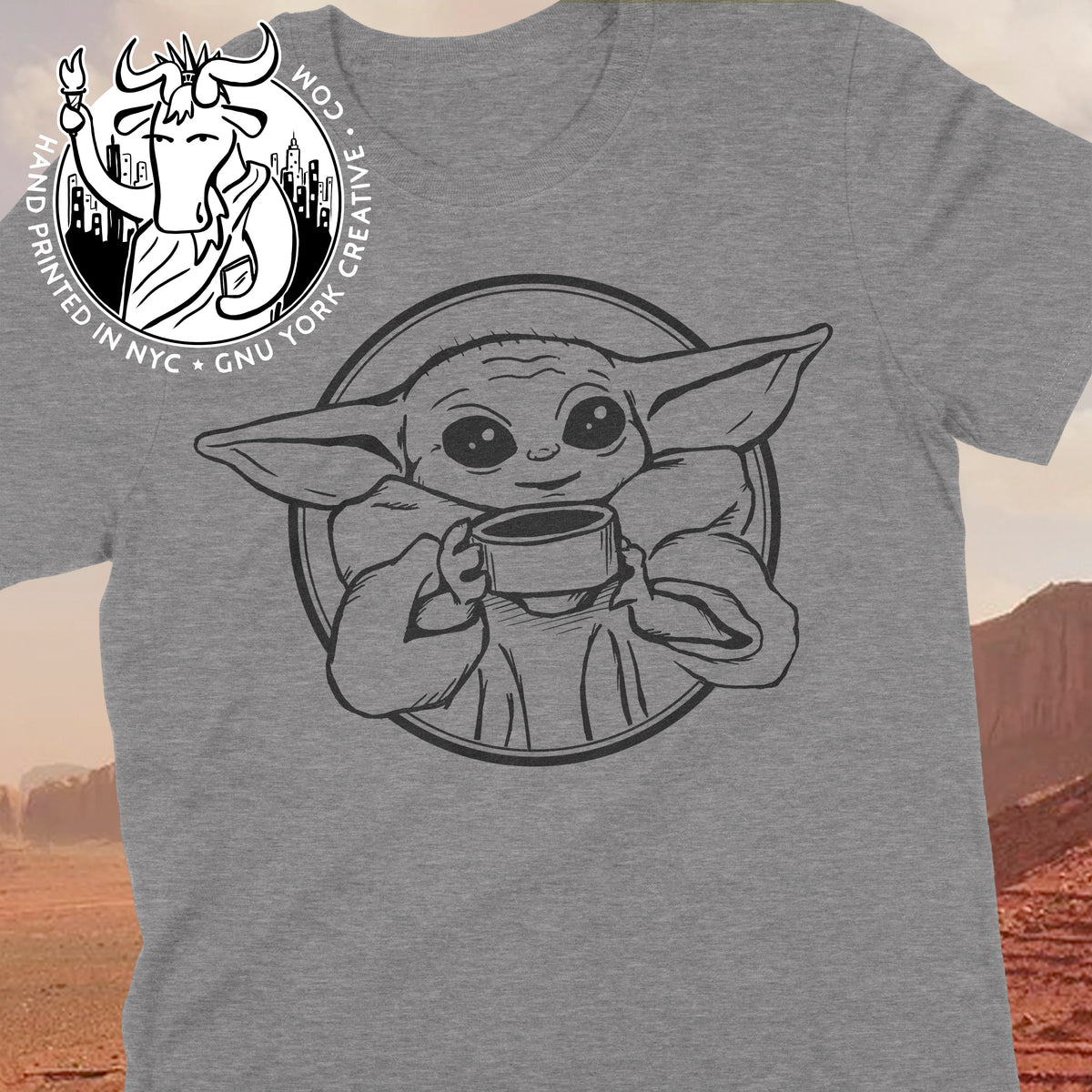 The Cutest Child in the Galaxy (Baby Yoda drawing) – Handprint NYC /  GnuYorker.com