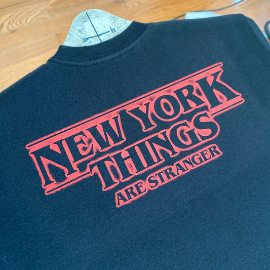 New York Things Are Stranger (Stranger Things parody // hand printed // original design)