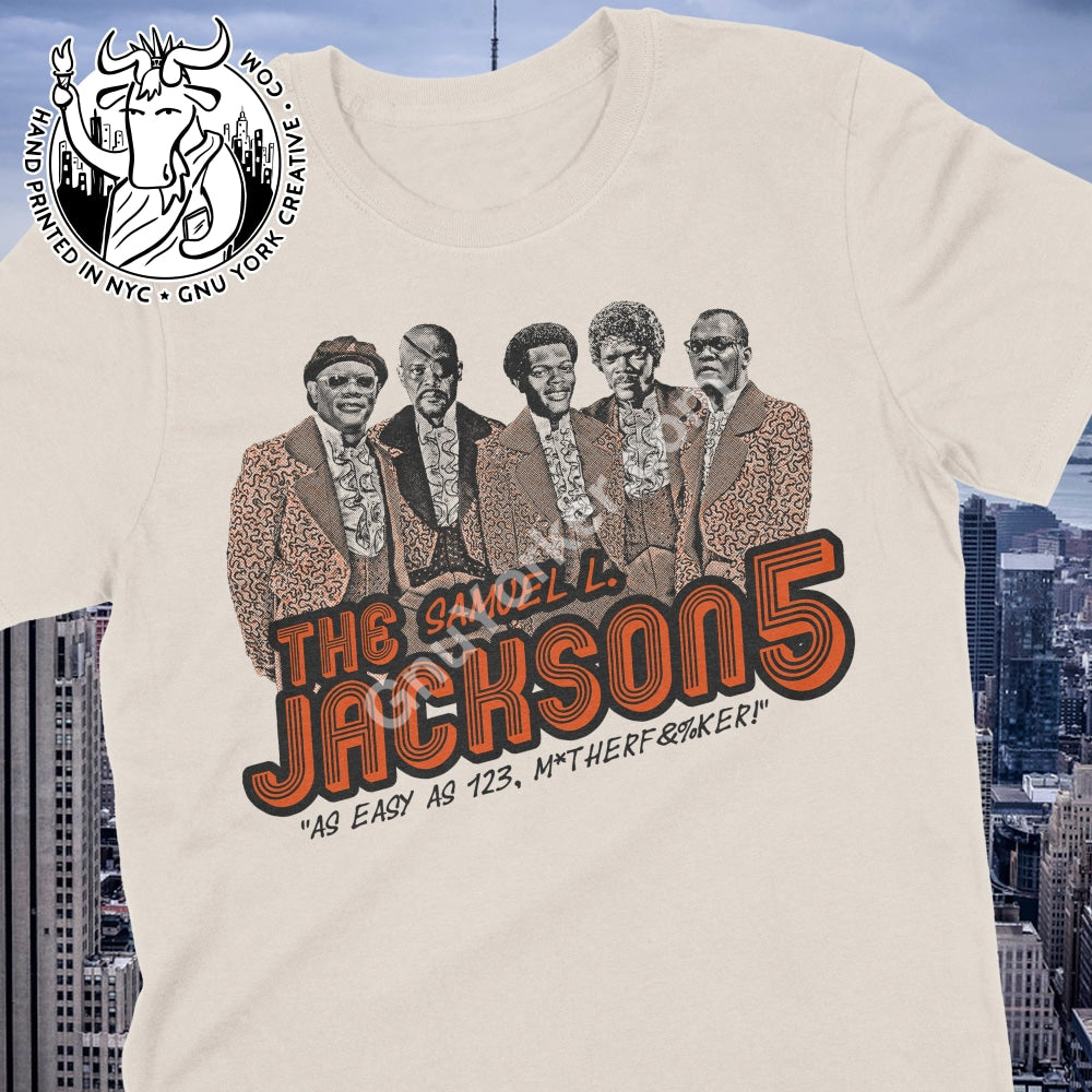 Samuel L. Jackson 5 Band Shirt Small / Light Tan No Shirts