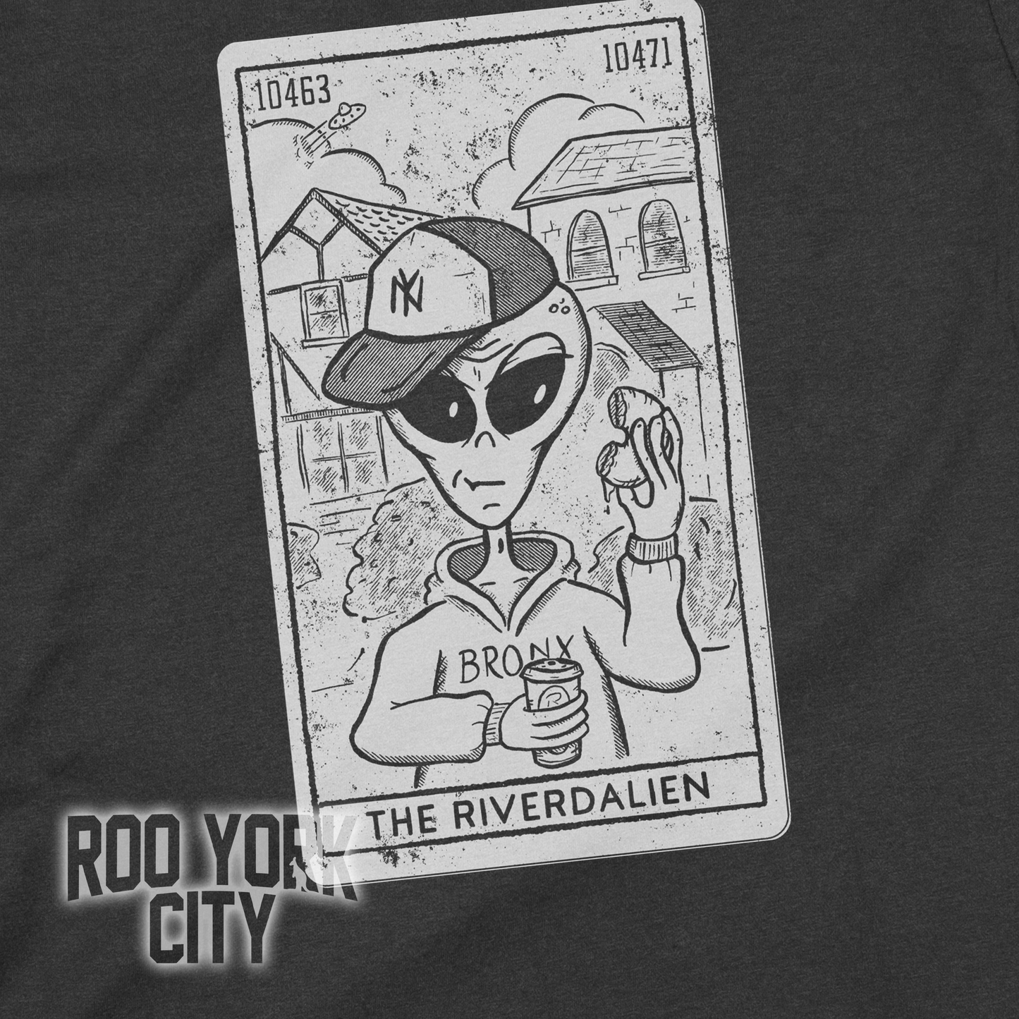 RIVERDALIEN Tarot Card T-Shirt (Riverdale Bronx Alien // Original design // Hand Printed) (Copy)