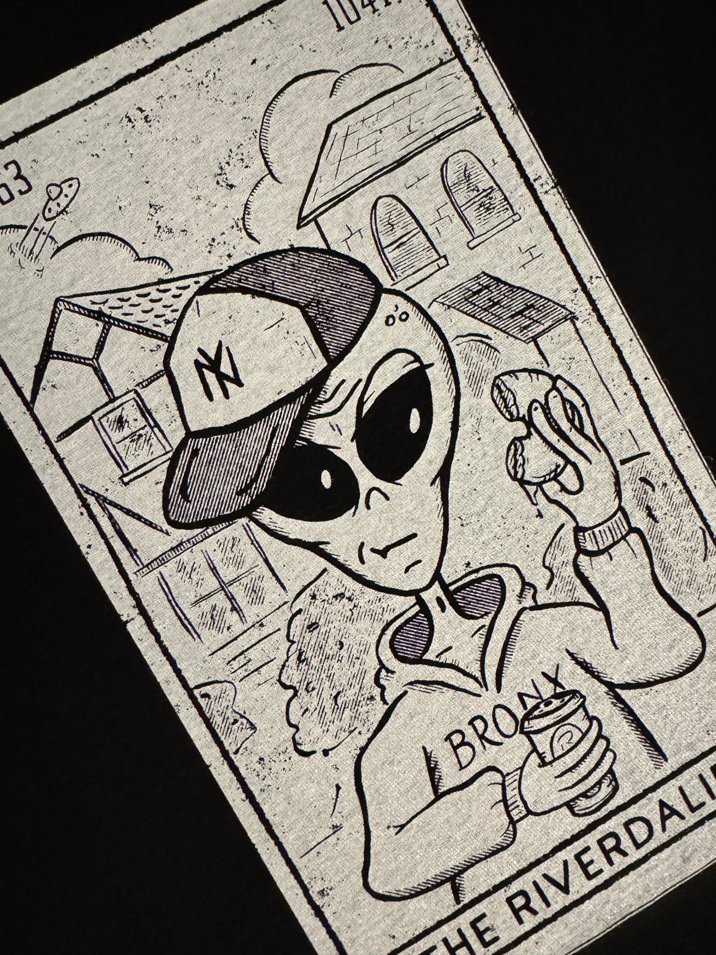RIVERDALIEN Tarot Card T-Shirt (Riverdale Bronx Alien // Original design // Hand Printed) (Copy)