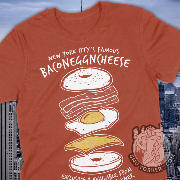 BACONEGGNCHEESE - NYC's Famous Bacon, Egg & Cheese shirt