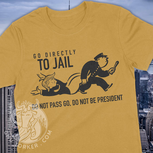 TRUMP GO TO JAIL (Monopoly Parody) (Hand printed original design)