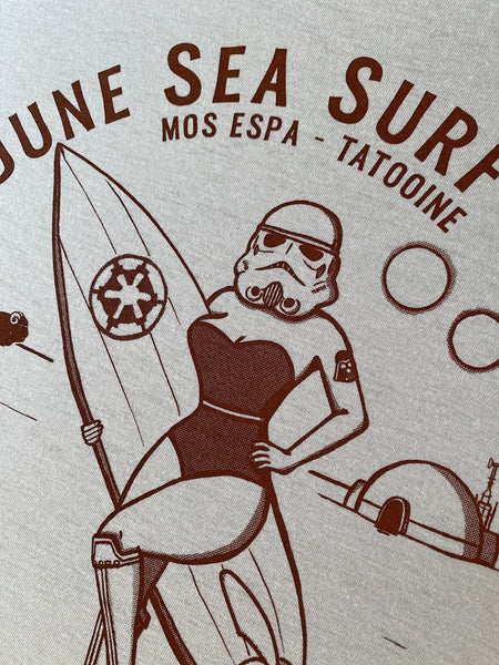 Dune Sea Surf Club (Star Wars parody drawing)