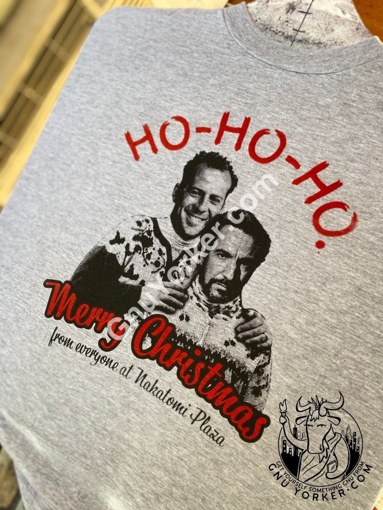 Ho Merry Christmas From Nakatomi Plaza Shirt (Die Hard Inspired Xmas Shirt) Shirts