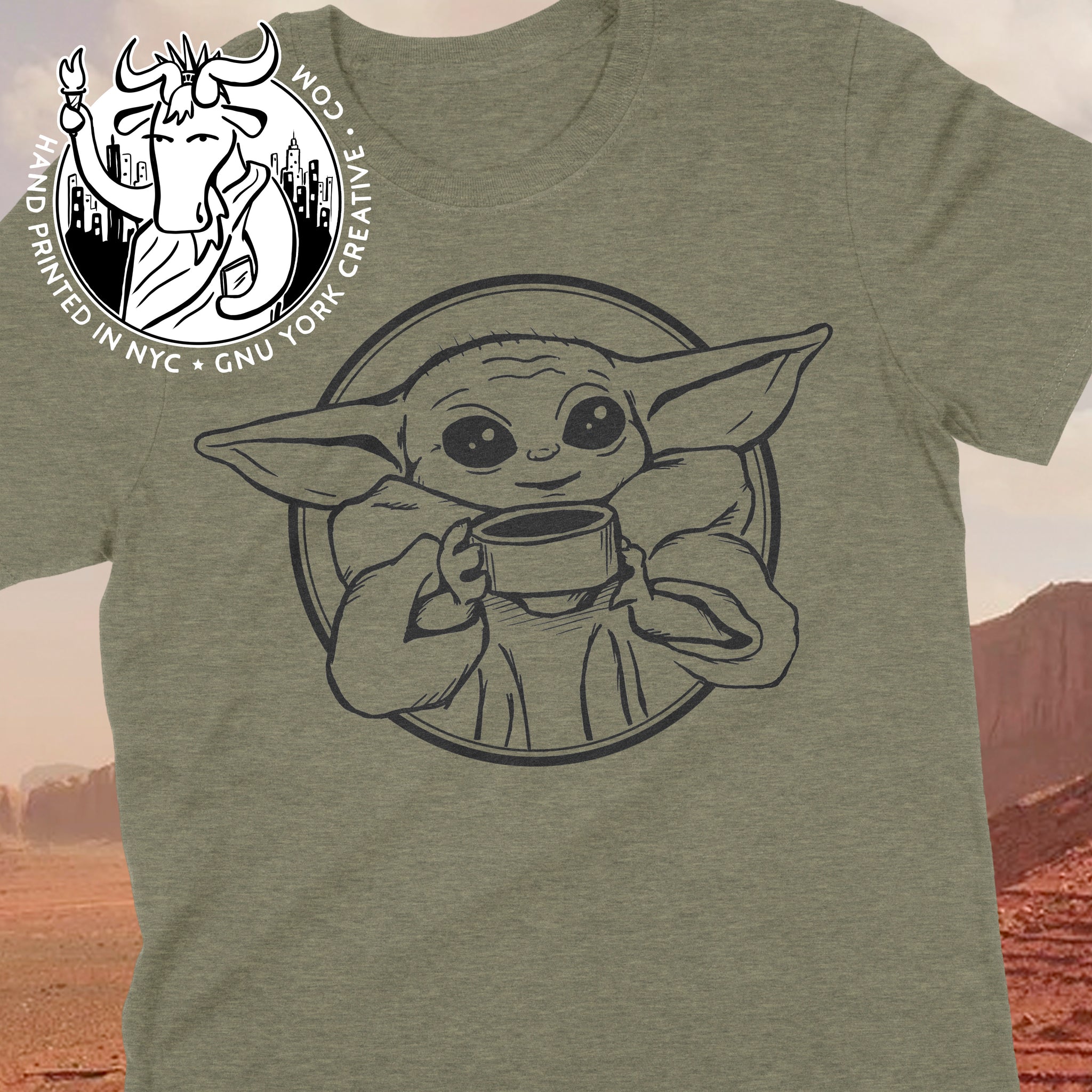 The Cutest Child in the Galaxy (Baby Yoda drawing) – Handprint NYC /  GnuYorker.com
