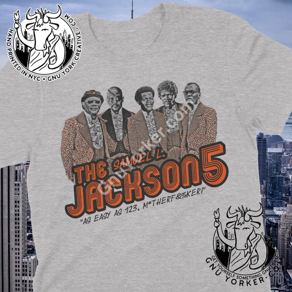 Samuel L. Jackson 5 Band Shirt Small / Heathered Grey-Ish No Shirts
